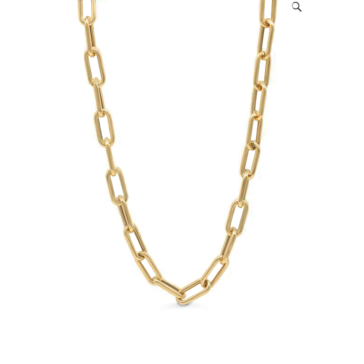 CPCLP02, Gold Chain, Paper Clip, Yellow Gold