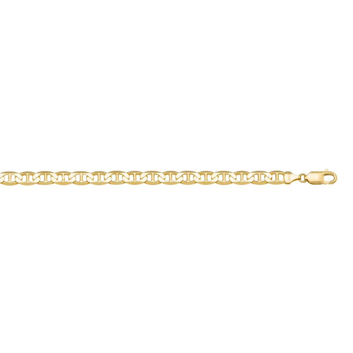 CANC04, Gold Bracelet, Flat Anchor, Yellow Gold