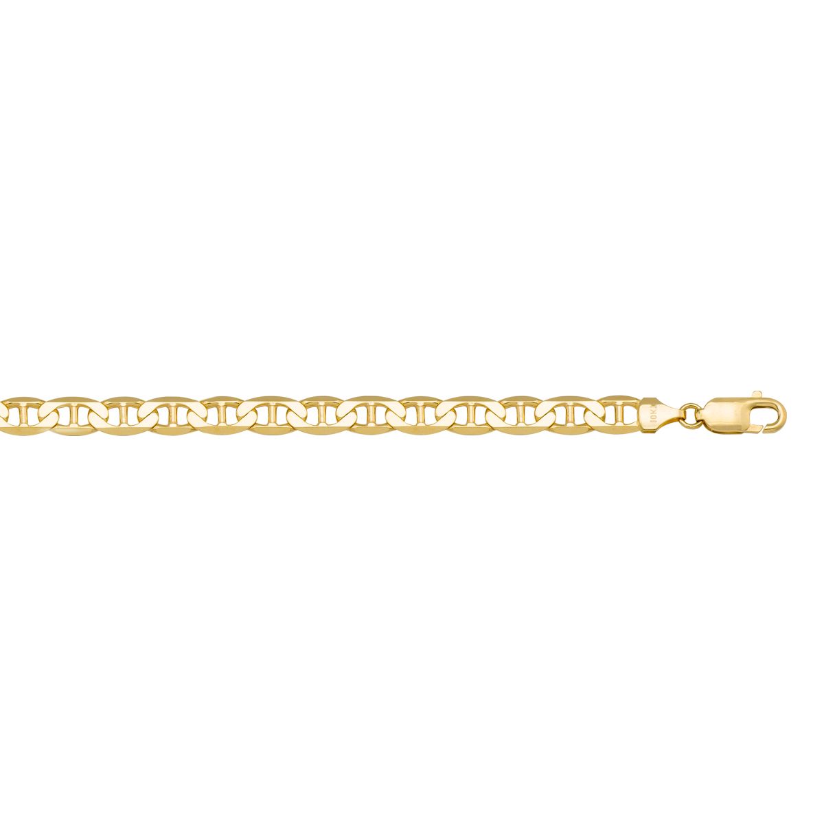 CANC04, Gold Bracelet, Flat Anchor, Yellow Gold