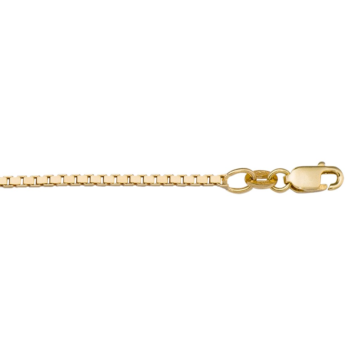 CBX01, Gold Chain, Box, Yellow Gold, 1.5 to 1.9 mm