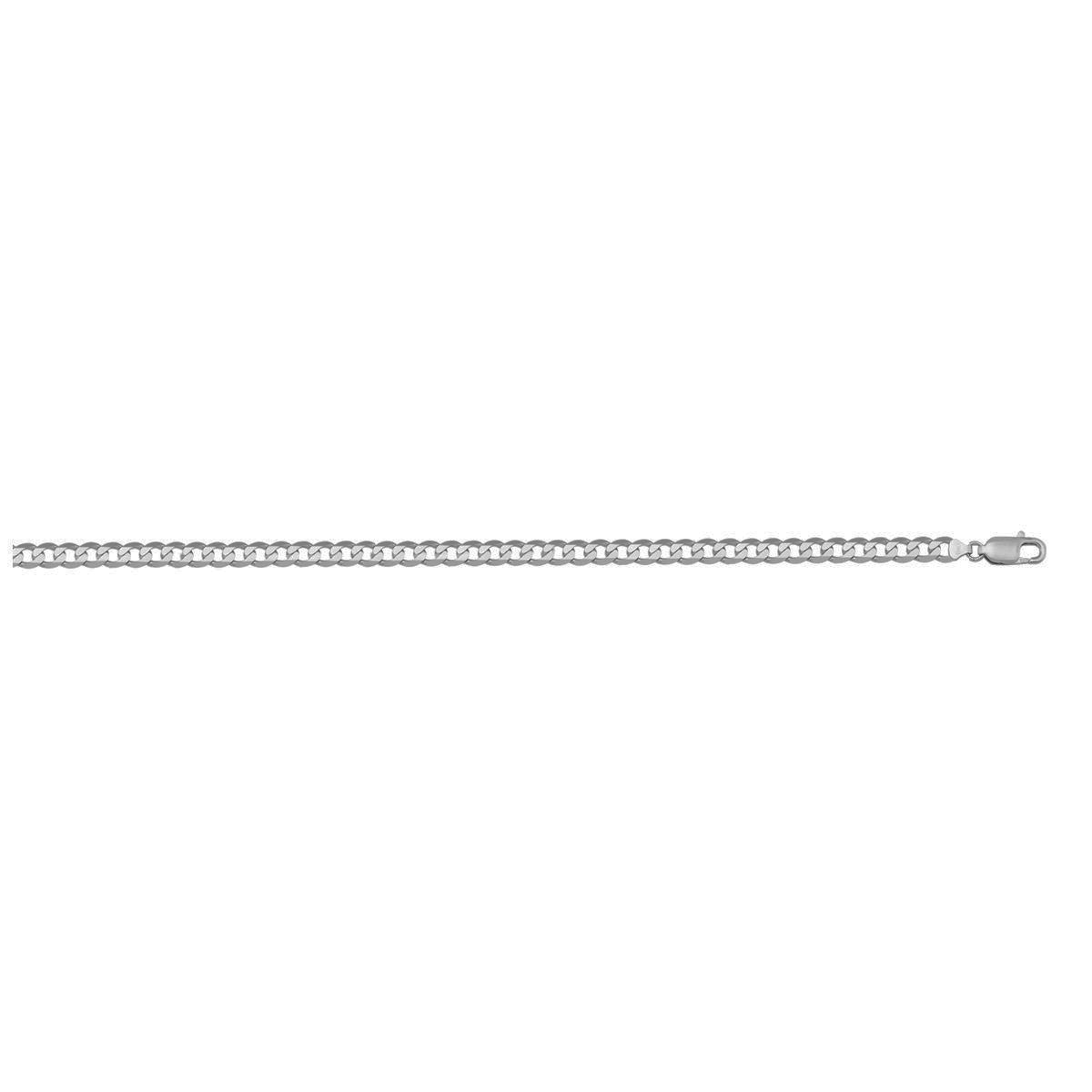 CCRB04, Gold Chain, Open Curb, White Gold