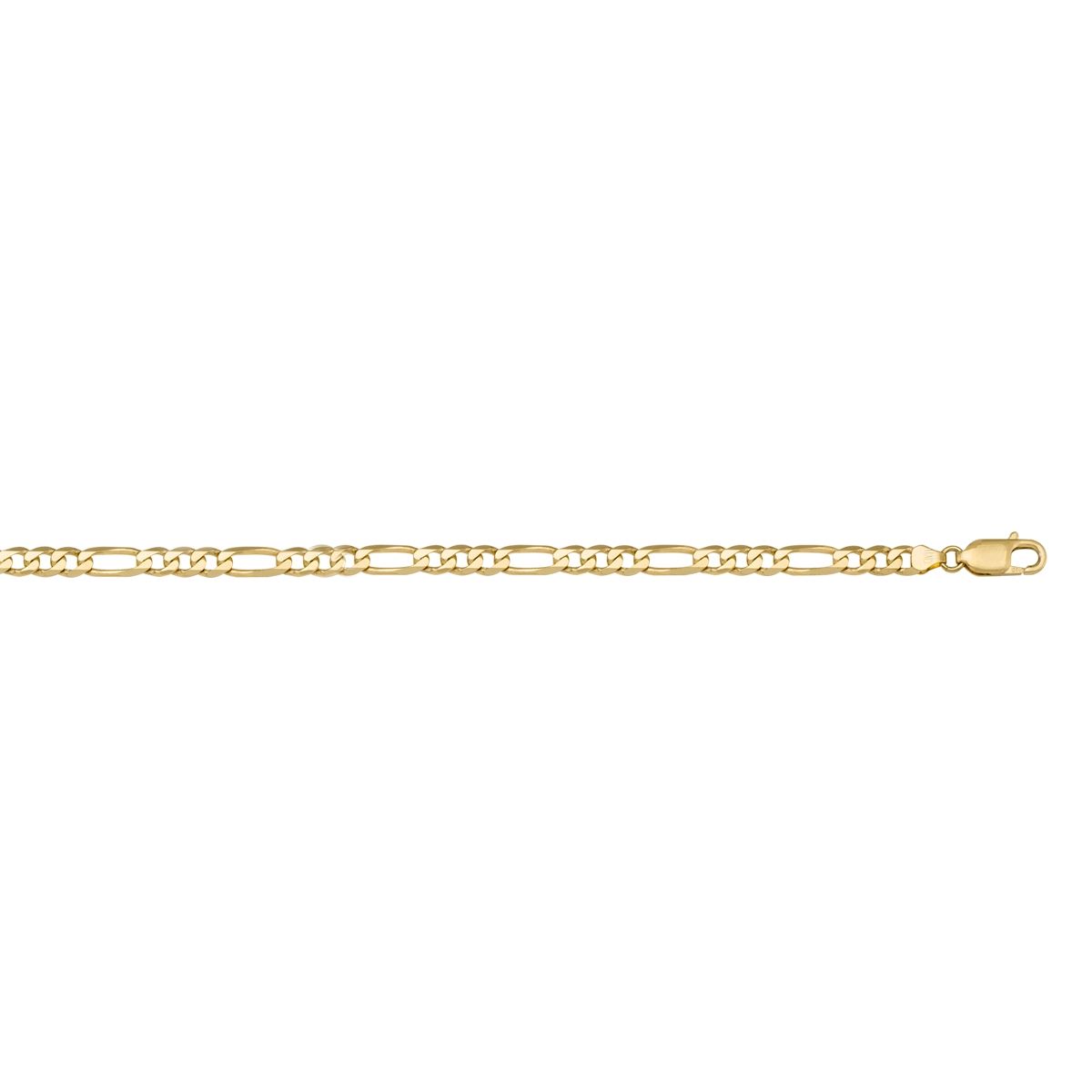 CFIG02, Gold Chain, Hollow Figaro, Yellow Gold