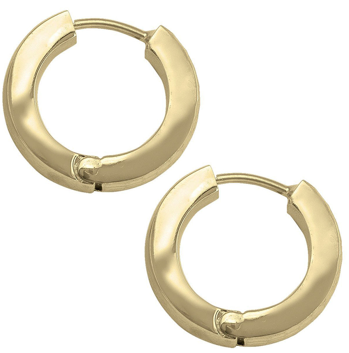 EHG0105, Gold Earrings, Huggies, 4.7 mm Tubing