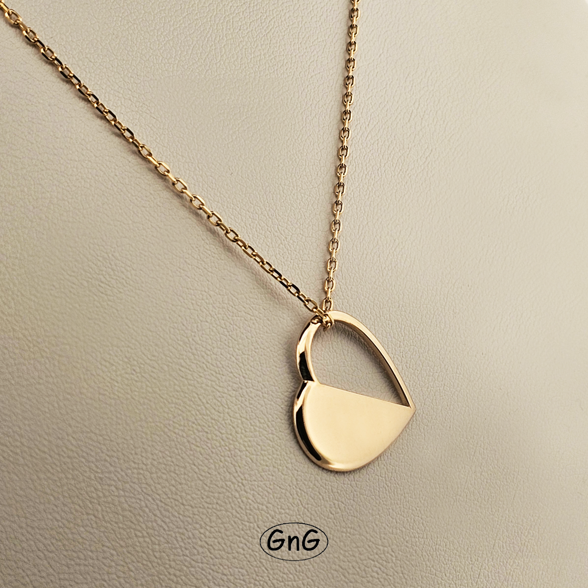 GE94, Gold Heart Pendant, GE94, GnG Design
