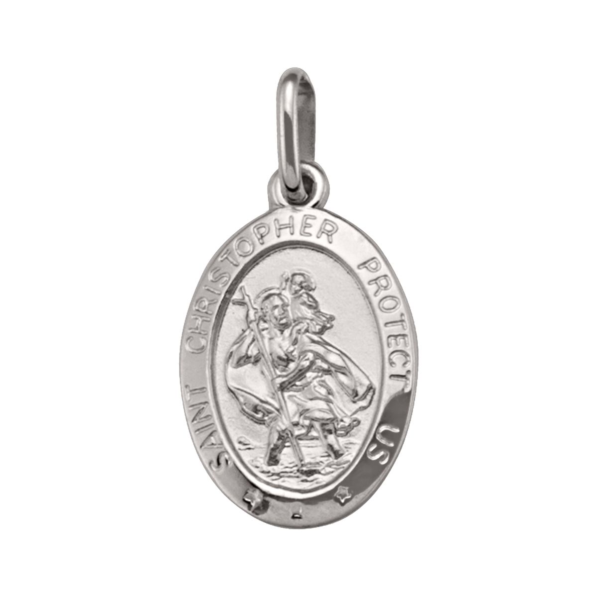 PST0304, Gold Pendant, St. Christopher