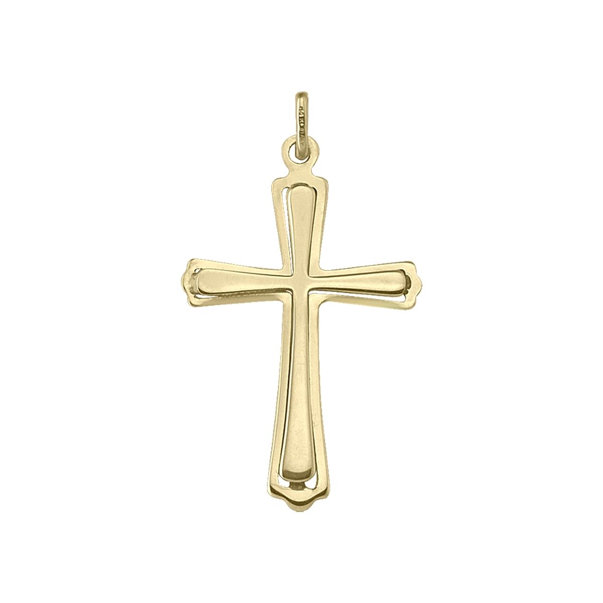 X0408, Gold Cross, Layered Design