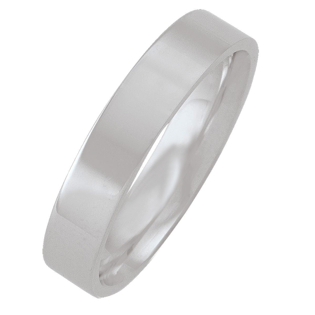 WB0104B, Gold Wedding Band, Flat Top, Inside Comfort Fit